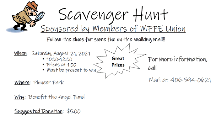 MFPE Scavenger Hunt Flyer